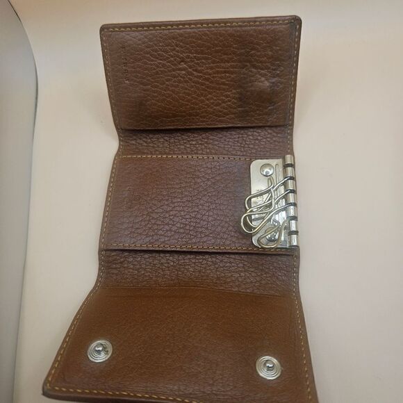 Fendi Key Holder Case Zucchino And Calf Leather With Charm - Picture 4 of 7